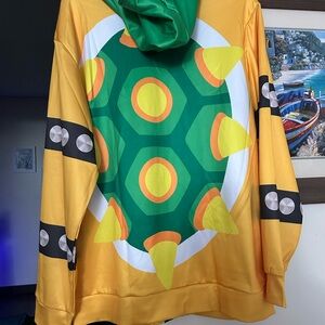 Bowser Cosplay Zip Up Hoodie